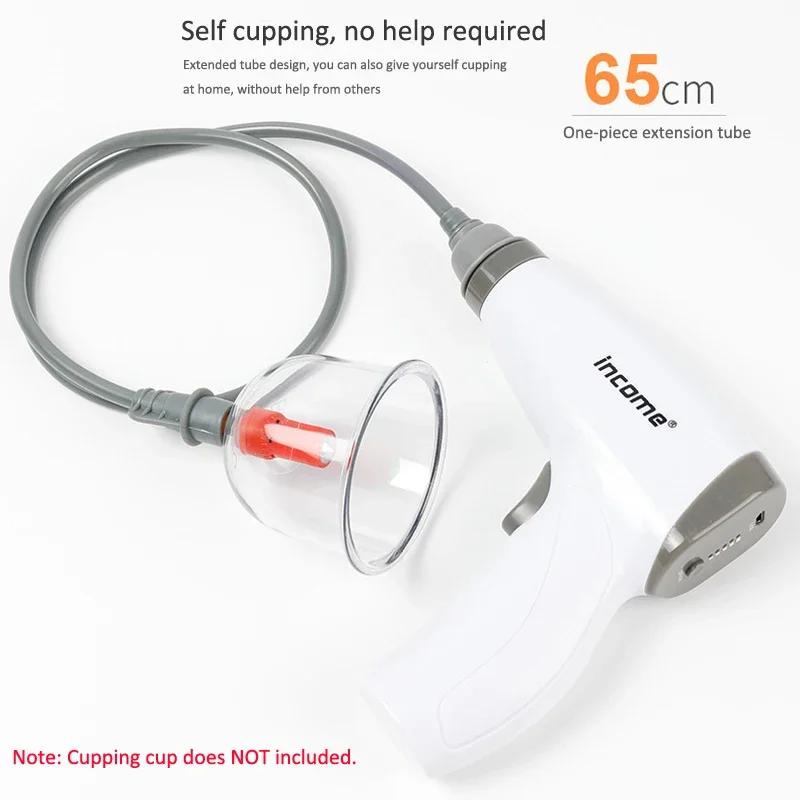 Вакуумный пистолет для баночного массажа Электрический вакуумный насос Массажер для тела USB Перезаряжаемый Инструмент для массажа отрицательным давлением Гуа Ша Присоска