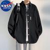 Мужская повседневная рабочая рубашка с длинным рукавом NASA MARVEL