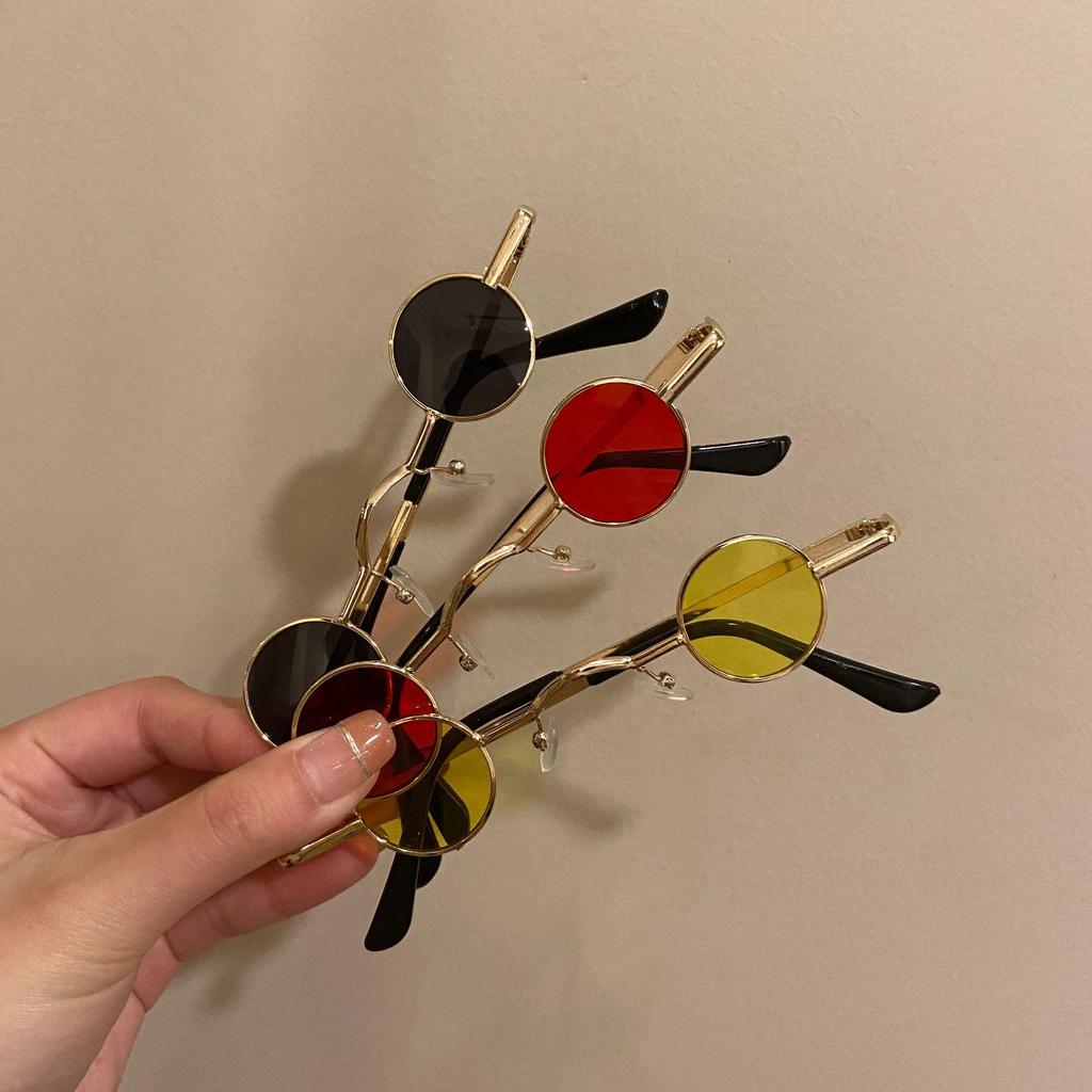 Mini Retro Round Lens Sunglasses - Trendy, Funny, Personality Style