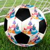Twirlywoos Indoor Soccer Ball Colorful Machine Stitched PVC Size 5 Team Training Competition Ready Durable High-Bounce Cool Sports Gift