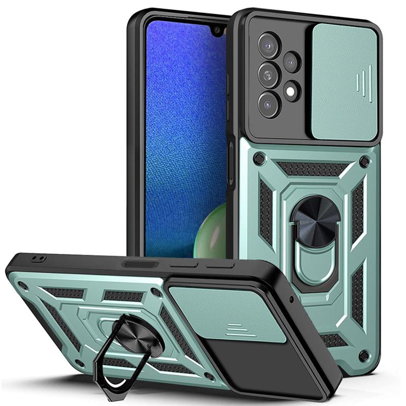 Чехол-слайдер для объектива камеры для Samsung Galaxy A33 A53 A73 A13 A22 A12 S21 S22 Honor 50 Redmi Note 11 10 10C iPhone 13 12 11 Pro Max Ударопрочный бронированный чехол