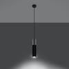 Lampa Wisząca Borigio 1 Gu10 Czarny  Beton Sollux Sl.0650
