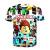 Roblox Игра детская футболка костюмы для косплея Детский мультяшный топ с коротким рукавом 3D-печать Повседневная уличная одежда