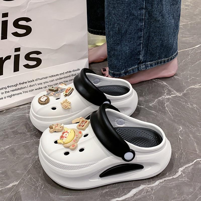Kids Shoes Womens Thick Sole Clog Sandals Slip-On Breathable Outdoor Beach Shoe Non-Slip Comfort Casual Footwear