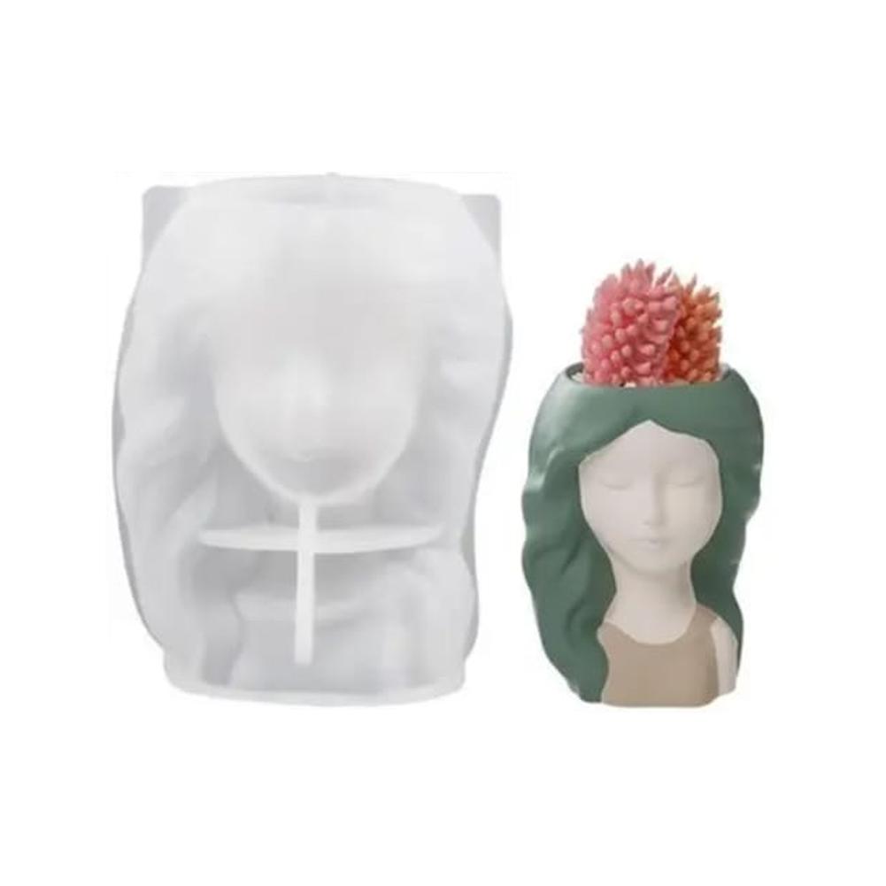 Новая силиконовая форма для вазы «Девушка-богиня», ароматизированная форма для гипса и бетона, художественные украшения для резьбы по камню, самодельные G3B6