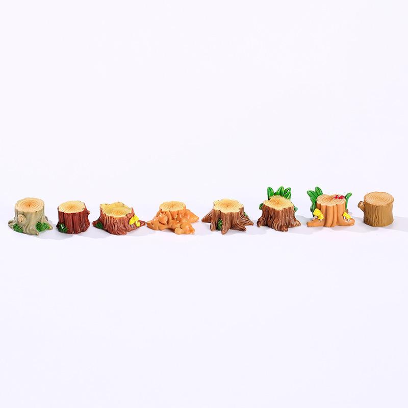 Пень и пеньковые микроландшафтные украшения, суккулентные украшения, садоводческие полимерные поделки