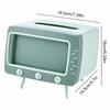Creative Desktop TV Tissue Box Cover Retro Paper Storage Case Cell Phone Holder  Kitchen