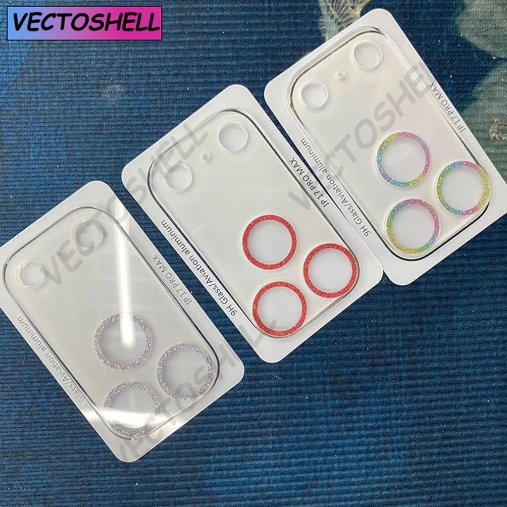 Glitter Camera Lens Glass For iPhone 17 Pro Max 17 Air Diamond Rear Camera Lens Protector Cover for iPhone17Pro Max Lens Glass