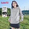 Baleno Women's Milk Silk Hooded Sweatshirt