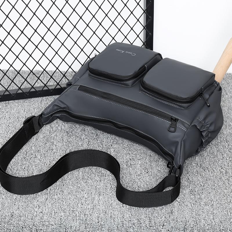 Men's Crossbody Bag Multifunctional Shoulder Bag Sports Chest Bag Waterproof Small Hobo Bag