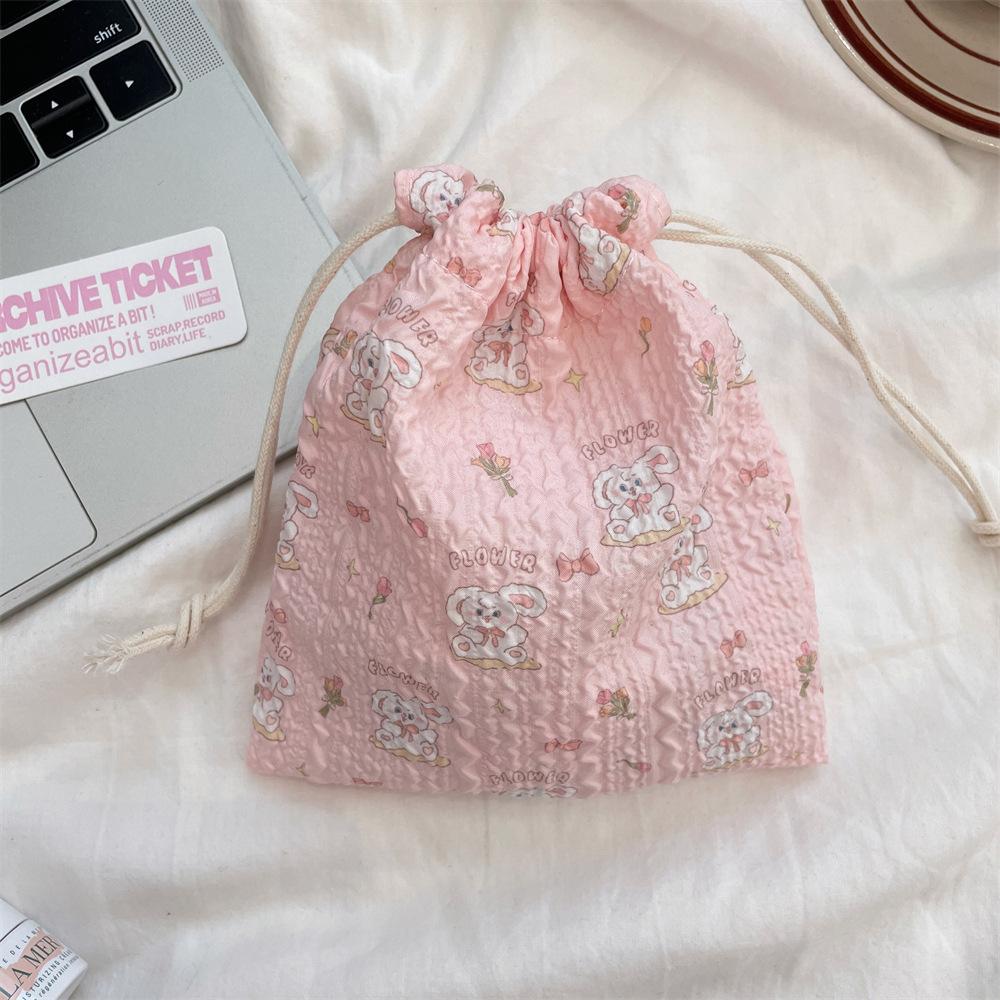 Милый медведь мультфильм завязка карман женские сумки завязка косметичка косметичка большой емкости кошелек для монет