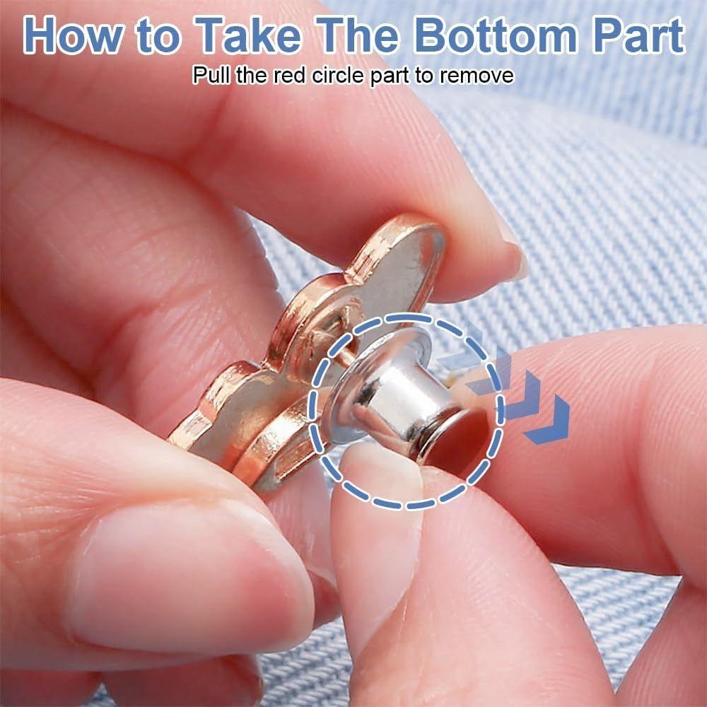 Легкие в использовании пуговицы-цветы, булавки, регулируемый удлинитель для талии для джинсов, брюк, юбок