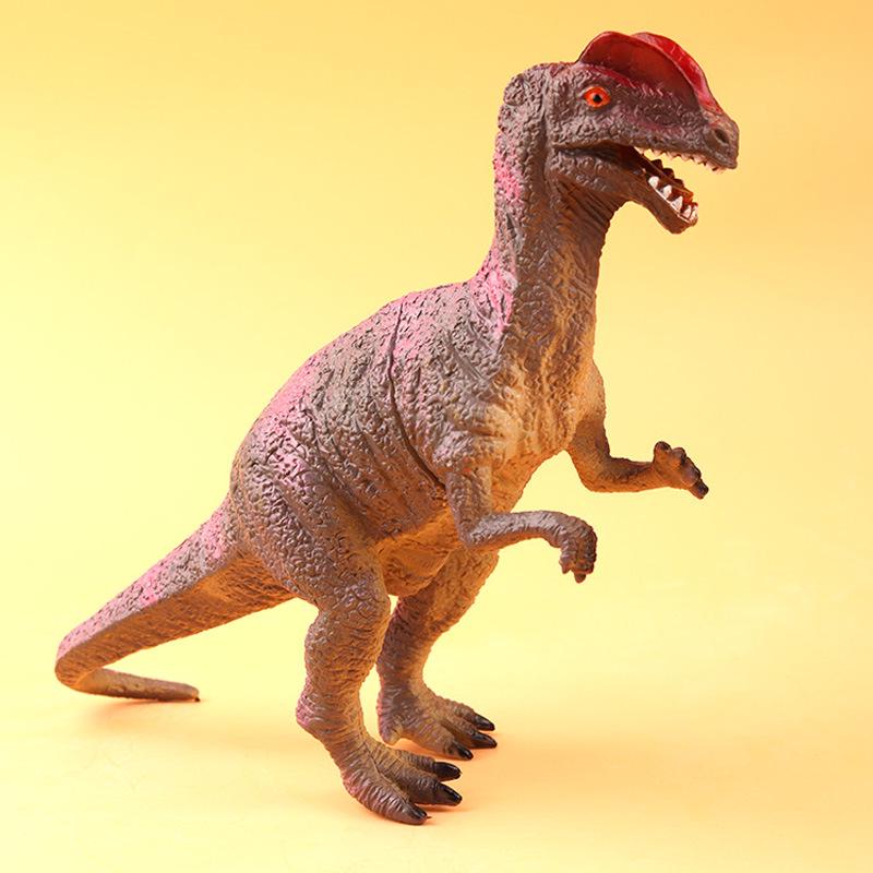 Large Soft Rubber Dinosaur Toy with Sound - Tyrannosaurus Rex/Triceratops Model for Kids
