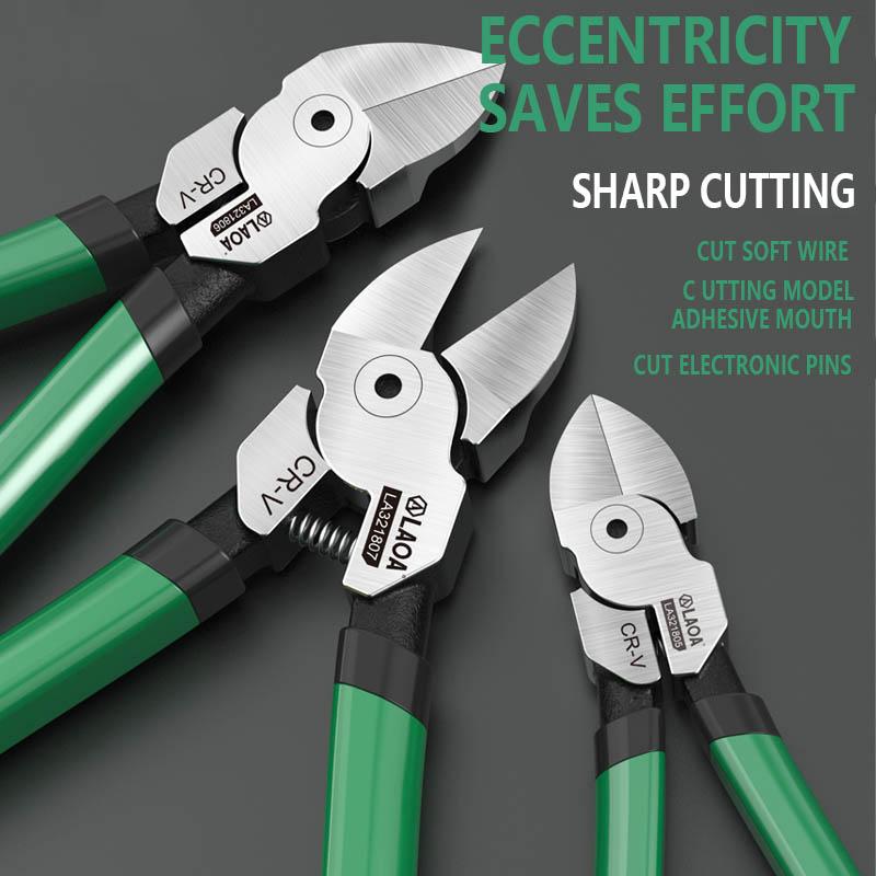 Пластиковые плоскогубцы LAOA CR-V, 5/6/7-дюймовые кусачки для кабеля, плоскогубцы с водяным охлаждением, ножницы для резки электропроводки, инструмент электрика, ручные инструменты