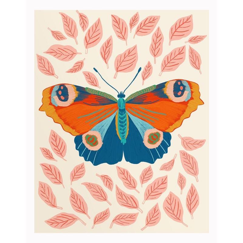 Интересный Ретро Натуральный Мультяшный Насекомое Арт Постер Печать на Холсте Гостиная Спальня Детская Комната Домашнее Украшение Подарок