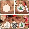2025 New 10pcs Wood Round DIY Craft Kids Christmas Painting Blank Wooden Board Ornament Wedding Xmas Party Gifts Decor Boards