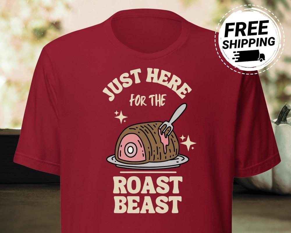 Roast Beast Shirt Grinchmas Christmas Dinner Shirt Thanksgiving Gobble Turkey Unisex T-Shirt