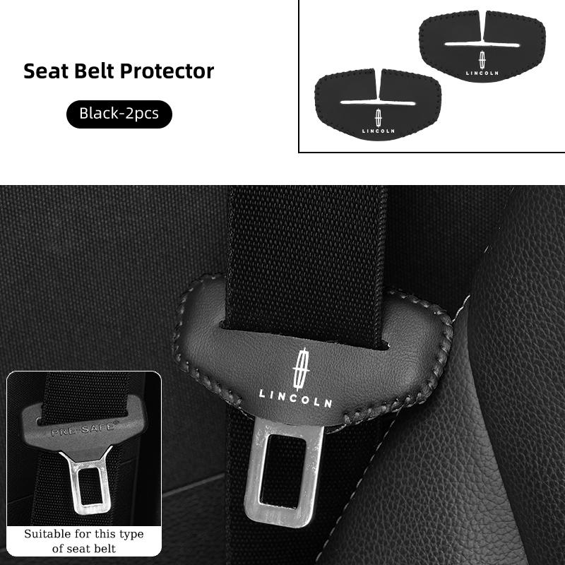 Anti Scratch Car Seat Belt Clip Protector Seatbelt Buckle Lock Cover For Lincoln MKZ MKX Aviator Navigator Continental Corsair gfsd7