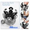 7D Men's Electric Shaver, Floating Cutting Head, Portable Load, Beard Cutter, Skull Shaver, Waterproof Shaving