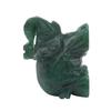 Fashion Exquisite Hand Carved Natural Green Aventurine Jade Stone Craving Elephant Statue Decor