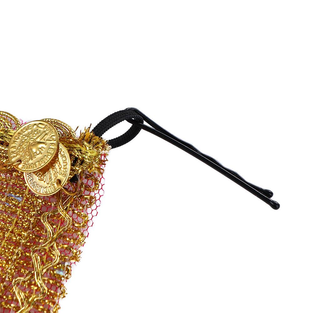 Indian Dance Sequins Women Performance Accessories Rhinestone Face Veils Mesh Belly Dance Costumes