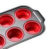 Силиконовые наборы для выпечки для духовки Гибкие штабелируемые формы с прихватками, скребком и кисточкой Набор силиконовых форм для выпечки Можно мыть в посудомоечной машине