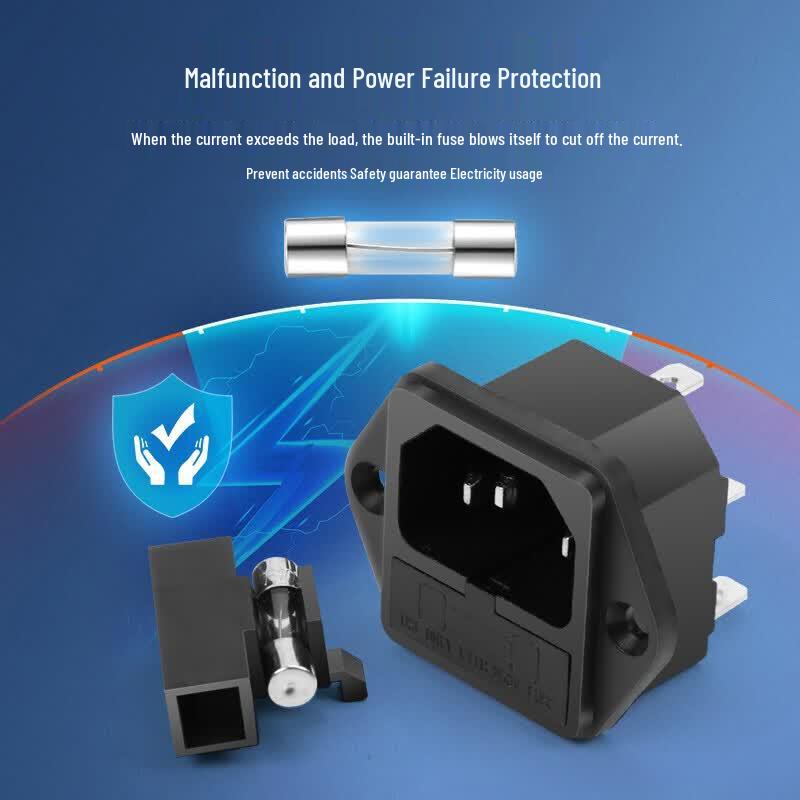 AC Power Inlet Socket with Switch and Fuse