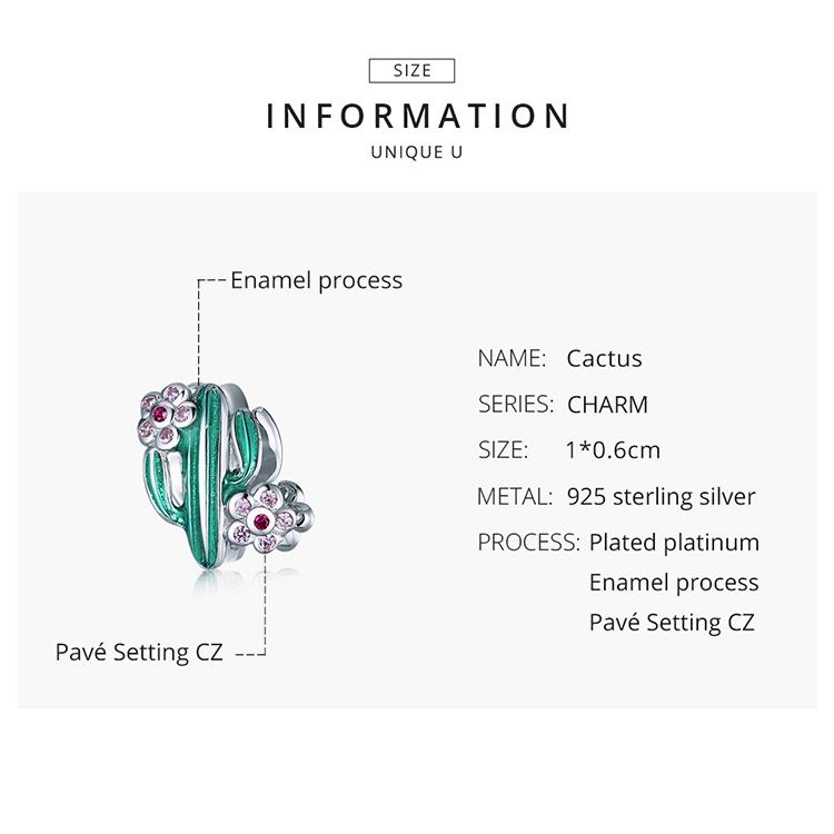 BAMOER Стерлингового Серебра 925 пробы Неторопливая летняя серия Подвеска-бусина для оригинального браслета