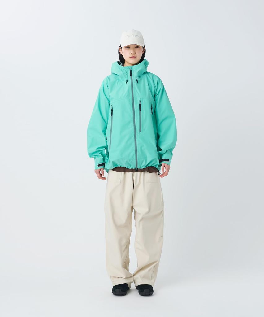 Snow Peak Rain Jacket Rain Jacket Raincoat LIGHT GREEN L GORE-TEX JK-26SU014 Men's Women's