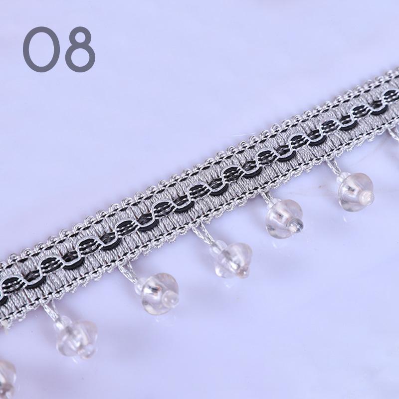 12M Европейский стиль Кристалл Тыквенные Бусины Шторы Бахрома Отделка Обивка DIY Шторы Кружева Отделка Кисточки Шитье Декор Аксессуары