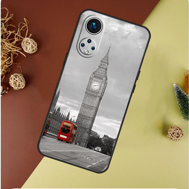 London Bus England Big Ben Case For Honor Magic 7 5 6 Pro Honor 200 Pro 50 70 90 Lite X9b X9a X8b X8a X8 X9 X9c Cover