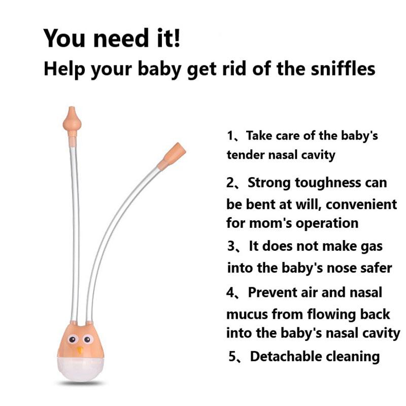 Baby Nasal Suction Aspirator Nose Cleaner Sucker Suction Tool Protection