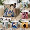 Classic Retro Japanese Lady Geisha Pillow Case Square Pillow Bedroom Sofa Leisure ComfortCar Living Room Home Decoration 40X40