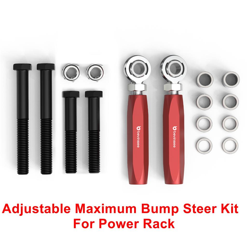 BEVEE Adjustable Maximum Bump Steer Kit For Power Rack/Manual Rack, for Ford Mustang 1979-1993