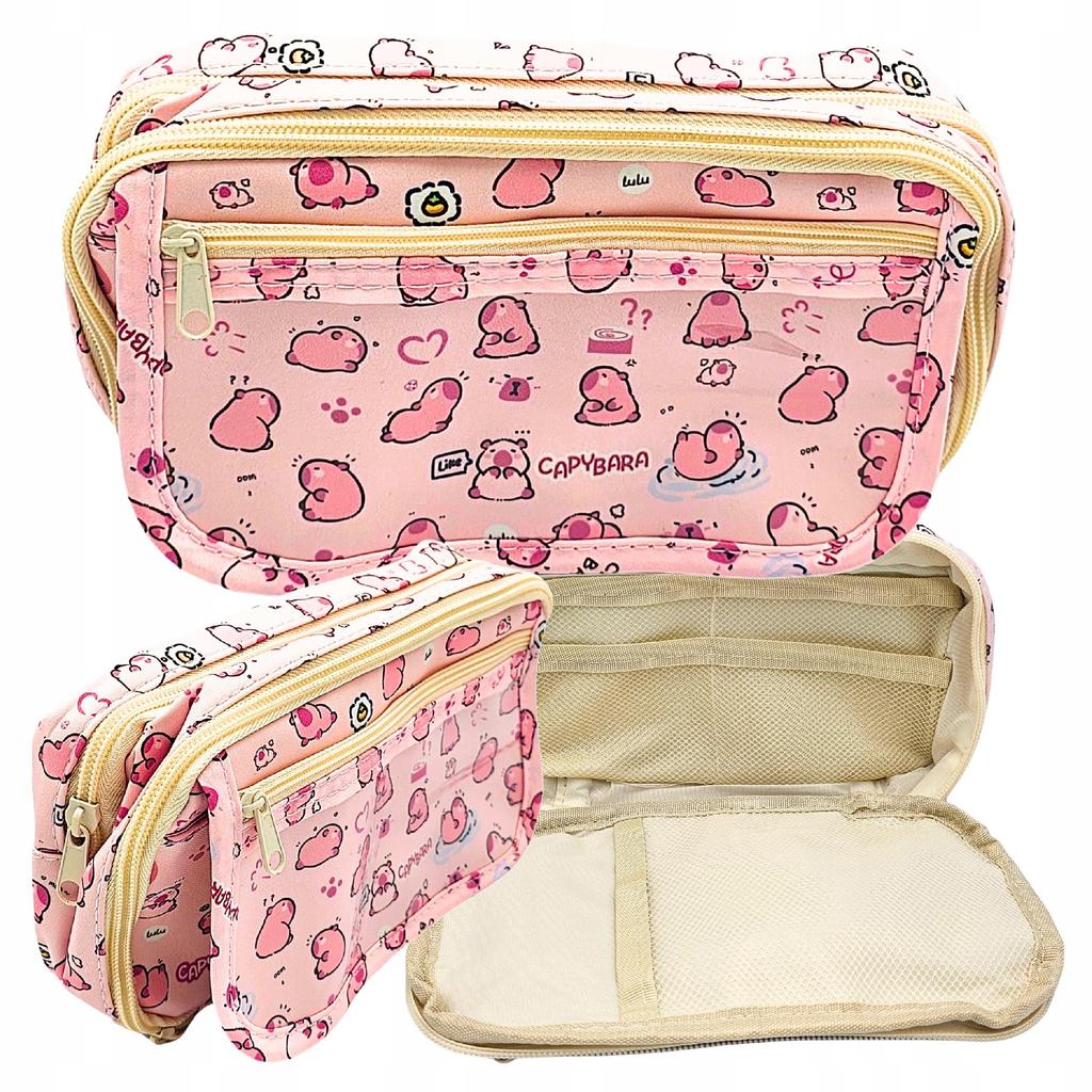 Capybara School Pencil Case For School Capybara Organizer For Supplies Crayons