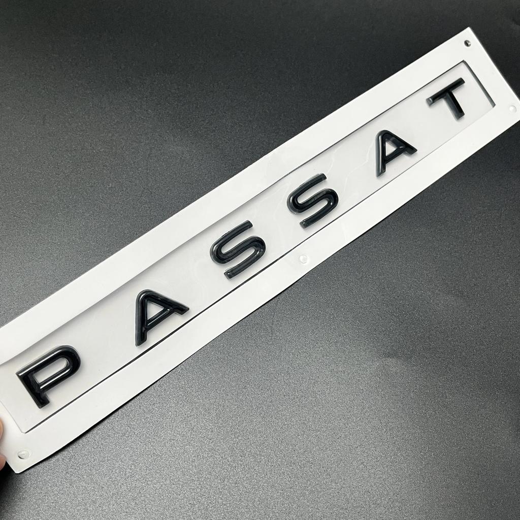 For VW Passat Car Rear Trunk Letters Logo Labeling Badge Emblem Decal ABS Shiny Chrome Sticker TO4
