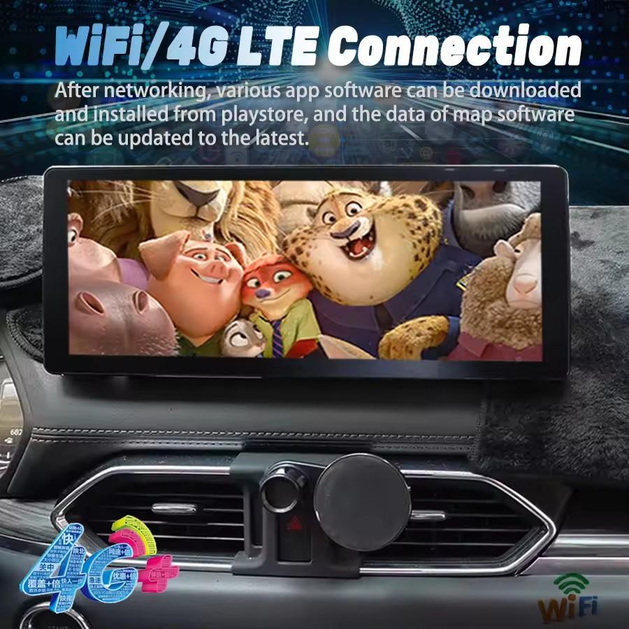 1920*720 QLED Экран Мультимедийный Видео Плеер для Mazda CX5 Android 13 CX-5 CX8 2017 2019 2023 CarPlay Автомагнитола Autoradio 128GB