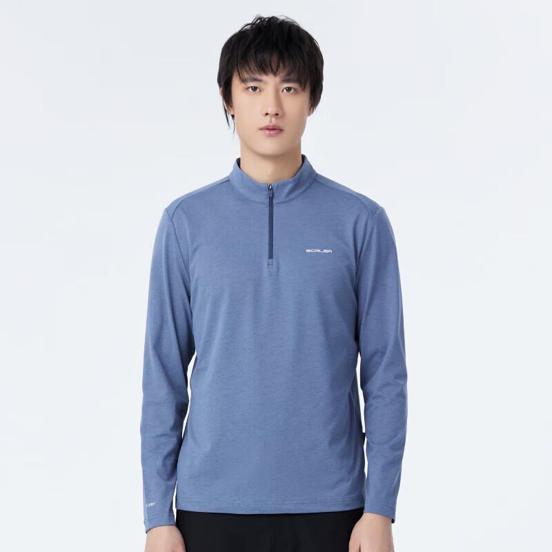 Outdoor Couple Stand Collar Long Sleeve Performance T-Shirt
