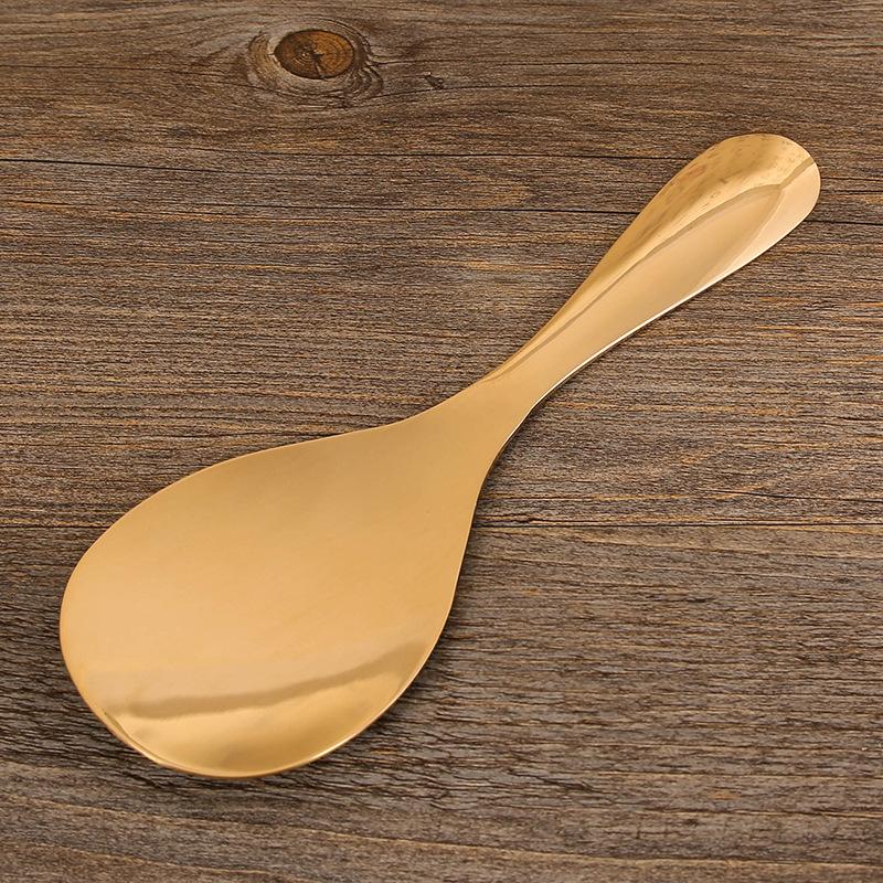 Лопатка для риса из чистой меди Латунная бытовая ложка для риса Устойчивость к высоким температурам Антипригарная ручная лопатка для риса Утолщенная скребок для снятия налета