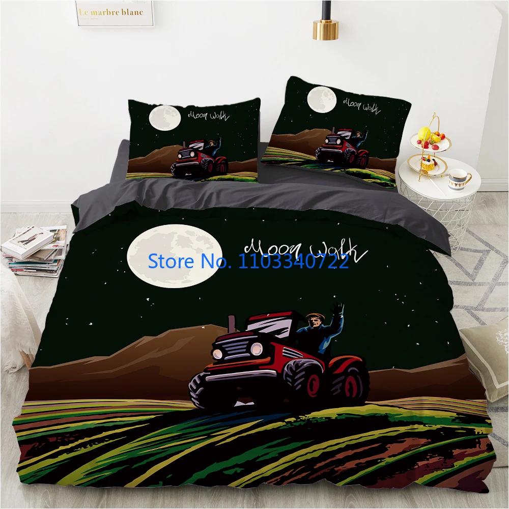 Cartoon Car King Queen Duvet Cover Cute Red Toy Sports Cars Bedding Set Kids Police Car Fire Truck Bedclothes Children Bedroom