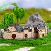 Decorative Mini Old City Gate Retor Bonsai Landscaping Mini Resin House  Micro Landscape