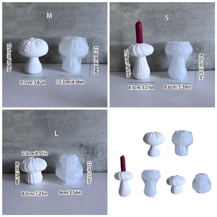 Элегантная форма гриба Прочная силиконовая форма для цветочных горшков Инструмент Незаменимый аксессуар для домашнего использования Любители искусства из смолы