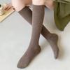Wool Calf Socks Women's Autumn and Winter Thickened Warm Stockings Japanese Simple Solid Color All-match Outer Wear College Style Socks