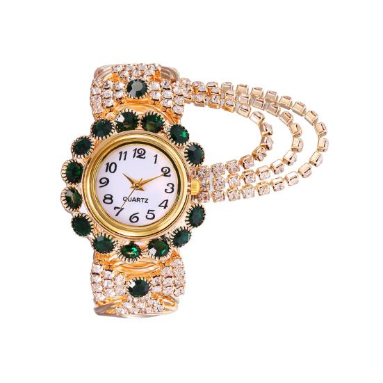 Женские часы-браслет со стразами, регулируемый круглый циферблат, женские повседневные наручные часы с кварцевым браслетом для торжественного платья, модные ювелирные изделия, аксессуары