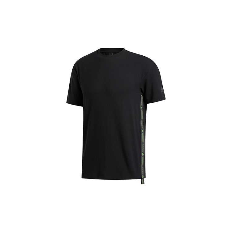 adidas Футболка Graphic Prime с боковой лентой, мужские топы, черная FT2791