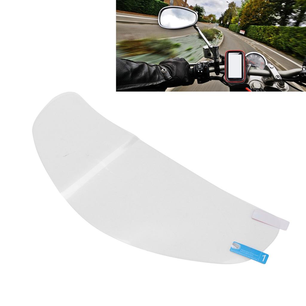 Pair Motorcycle Rearview Mirror Film Clear Protective Sticker AntiScratch AntiFog Waterproof for Safe Driving