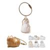 Cat Hair Storage Bottle Transparent Pet Fur Keepsake Keychain for Collecting Cat And Dog Hair Pet Memorial Gift