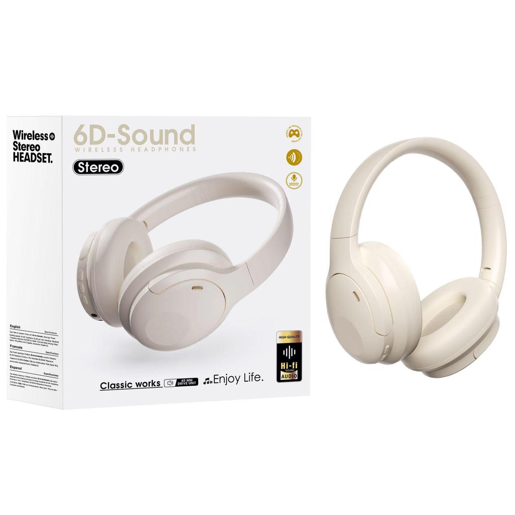 ANC Wireless Over-Ear Headphones: Active Noise Cancelling, Super Bass, Long Battery Life, Bluetooth