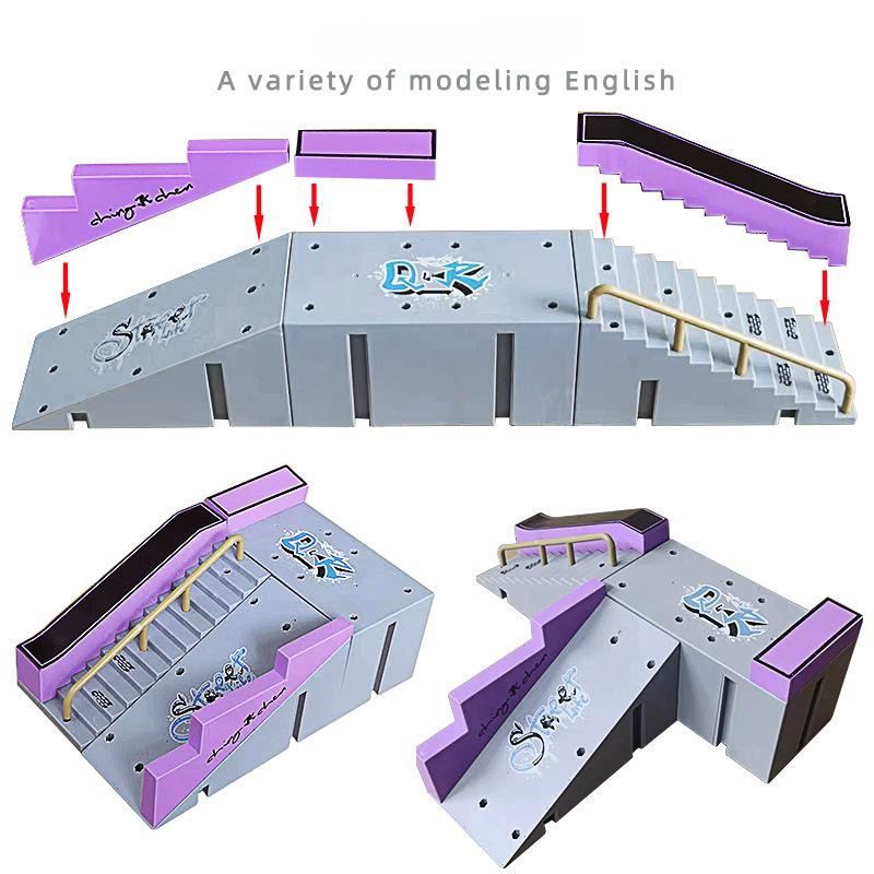 Палец Велосипед Палец Скейтборд Место Сцены Сплав Скейтборд Скутер Игрушка