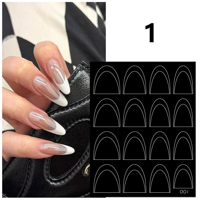 Французские наклейки для ногтей, полые украшения, стереоскопические самоклеящиеся аксессуары для ногтей, аксессуары для самостоятельного изготовления, любители нейл-арта
